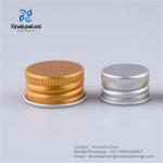 Round Shape Plastic Plating Cosmetic Bottle Cap Gold Silver Aluminum Bottle Cap for sale