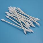Eco Friendly Paper Stick Double Pointed Heads Qtips Cotton Swab For Cleanroom CA-003 for sale