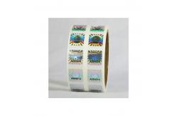 China 2 * 3cm 2D 3D Moving Grating Security Hologram Stickers supplier