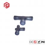 2 3 4Pin 3 Way T Type Waterproof PVC Male Female Connector Black for sale