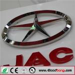 Round vacuum forming Acrylic 3D Chrome Car Logo for sale