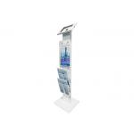 Cold Rolled Steel Powder Coated Secure Ipad Kiosk Brochure Holder Tamper Proof