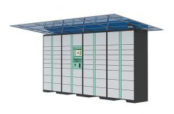 China Intelligent Parcel Delivery Lockers With Bar Code / Stainless Steel Keypad supplier
