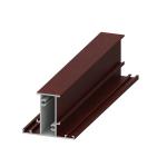 Sand Blasting T8 Red Powder Coated Aluminium Extrusions for sale