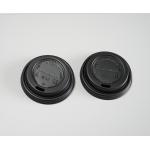 Black 80mm Hot Drink Compostable Cup Lids Restaurants for sale