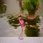 Multiple Metal Flamingo Garden Decor Lifelike Metal Flamingo Yard Art