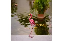 China Multiple Metal Flamingo Garden Decor Lifelike Metal Flamingo Yard Art supplier