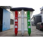 Customized Logo Towable Inflatables / Inflatable Flying Fish For Sea