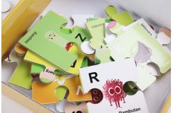 China CMYK Print Cardboard Paper Jigsaw Puzzle Eviromental Friendly supplier
