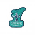 Club Logo Woven Patch Label Merrowed Border Rayon Fabric For Hat for sale