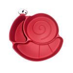 Suction Silicone Feeding Tray Set Food Grade Infant Feeding Dish Snail Shape for sale