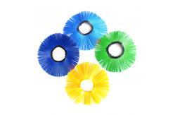 China Zhenda Road Sweeper Brush PP Material Replacement Bump Plastic Poly Chip supplier