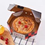 Custom Different Shape Biodegradable Kraft Pizza Boxes Eco-Friendly Fast Food Packaging