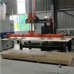 PLC Controlled Steel Construction Wood Board Loading Unloading Machine with LCD Touch Screen for sale