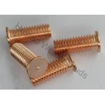 Flanged No Thread Stud Welding Pins 0.312 Length Used Drawn Arc Stud Welder for sale