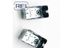 China Galvanized Steel 1 Gang Electrical Conduit Boxes Square Shape supplier