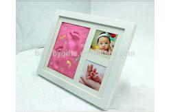 China Wooden Baby Clay Frame Customized New Style Baby Photo Frame supplier