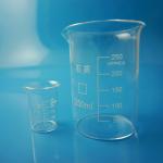 Cylinder Quartz Glass Measuring Cup High Strength For Scientific Laboratory for sale