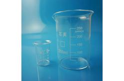 China Cylinder Quartz Glass Measuring Cup High Strength For Scientific Laboratory supplier