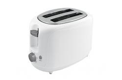 China Household Appliance White 2 Slice Bread Toaster 6 Time Setting supplier
