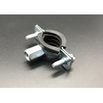 Heavy Duty M10 Strut Pipe Clamps EPDM Rubber Lined Pipe Clamp Galvanized Steel for sale