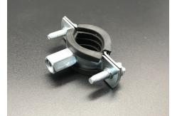 China Heavy Duty Cushion Clamps Rubber Lined EPDM Pipe Clamps supplier