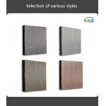 Aluminium Alloy Panel KNX Wall Switch 24V DC Metal Button for sale