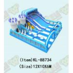 Blue Inflatable Castle: Fun for Little Explorers Adventure - Ready Play Area