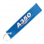 A350 Embroidered Keychain Set | OEKO-TEX Fabric & Rust-Proof Metal Ring | Multi-Scene Gifting​ for sale