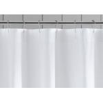 Pure Cotton Shower Curtains , Mini Ruffled Ticking Stripe White Shower Curtain for sale