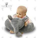 Stuffed Loveable Infant Sitting Chair 53cm Black Elephant Lounge Chair for sale
