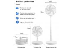 China Wall Installation Pedestal Stand Custom Folding Fans With AC Power Supply supplier