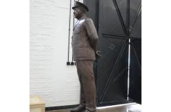 China Casting 1.8m Bronze Military Statue Patina Finish supplier