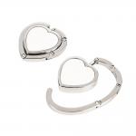 Heart Shape Sublimation Blank Bag Hook Custom Bag Hanger for sale