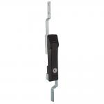 Black Powder Coated Rod Control Lock OEM Panel Handle Lock ISO Certificate