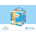 SGS Skin Friendly Adult Disposable Diapers With 3D Leakproof Edge for sale