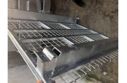 China Hot Dipped Galvanization Coating Pallet Collapsible Wire Container With Caster Wheels supplier