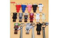 China 3D Character Keychain With Metal Key Ring Custom Keychain supplier