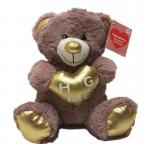 Super Soft 0.25M 9.84in Valentines Day Plush Toys Teddy Bear With Heart On Chest for sale