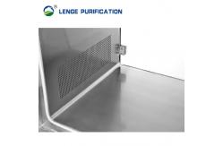 China SS 304 Cleanroom Pass Box Wall Mounted With Tempered Glass Window supplier