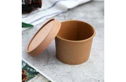 China Logo Printing Noodle Disposable Paper Soup Cups With Lid supplier