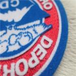 Smooth Custom Heat Transfer Patches 3 Diemensional Embossed Plush Printing Tatami Flocking R