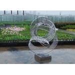 Stainless Steel Metal Ribbon Sculpture For Outdoor Decoration for sale