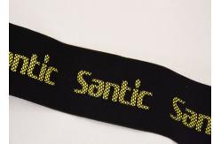 China Clothes SGS Silicone Logo Elastic Webbing Band Non Slip 3D Raised supplier