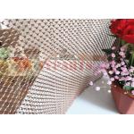 Gold Color Flexible Metal Coil Drapery Mesh For Hotel Room Hanging Divider for sale