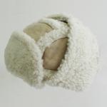 Sheepskin Winter Russian Trapper Hat Double Face Plush Style Adult Size for sale