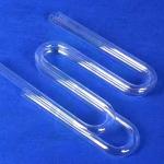 Custom Quartz Glass Tube High Temperature Resistant U Shaped for sale