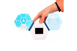 China CMYK Printing Paper 2.4 Inch Lcd Invitation Card Magnetic Control supplier