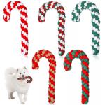 Crutch Vocalize Christmas Dog Rope Toy 6x8 Inch for sale