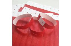 China Bar Coding Dupont Tyvek Paper Wristbands for Swimming Pool Activities supplier